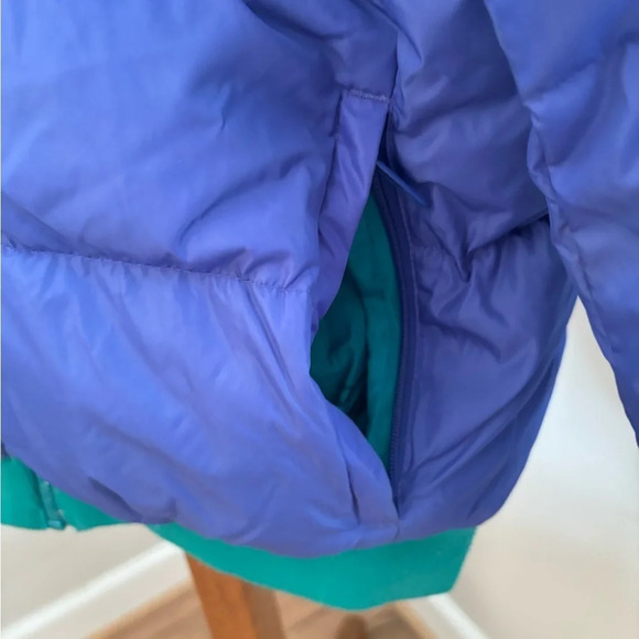 Vintage Columbia women’s XL teal & purple reversible duck down puffer jacket - Picture 5 of 7
